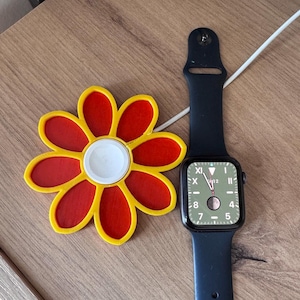 Apple Watch Charger Cover - Flower 3D Printed