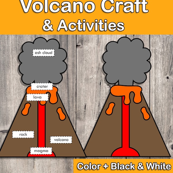 artisanat volcanique, reliefs, activité scientifique, artisanat volcanique pour les enfants, enseignement à domicile, activité de catastrophe naturelle, parties d'un volcan, Montessori
