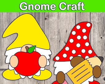 Back To School Craft, Gnome Craft, School Gnomes, Bulletin Board Decor, First Day Of School,  Teacher Resources, Kids Crafts, Fun Crafts