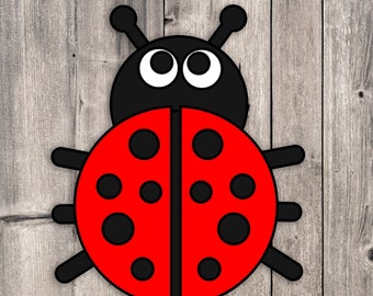 Ladybug Craft, Ladybug Life Cycle, Spring Craft Activity, Homeschool Activity, Scissors Practice, Montessori, homeschool printables