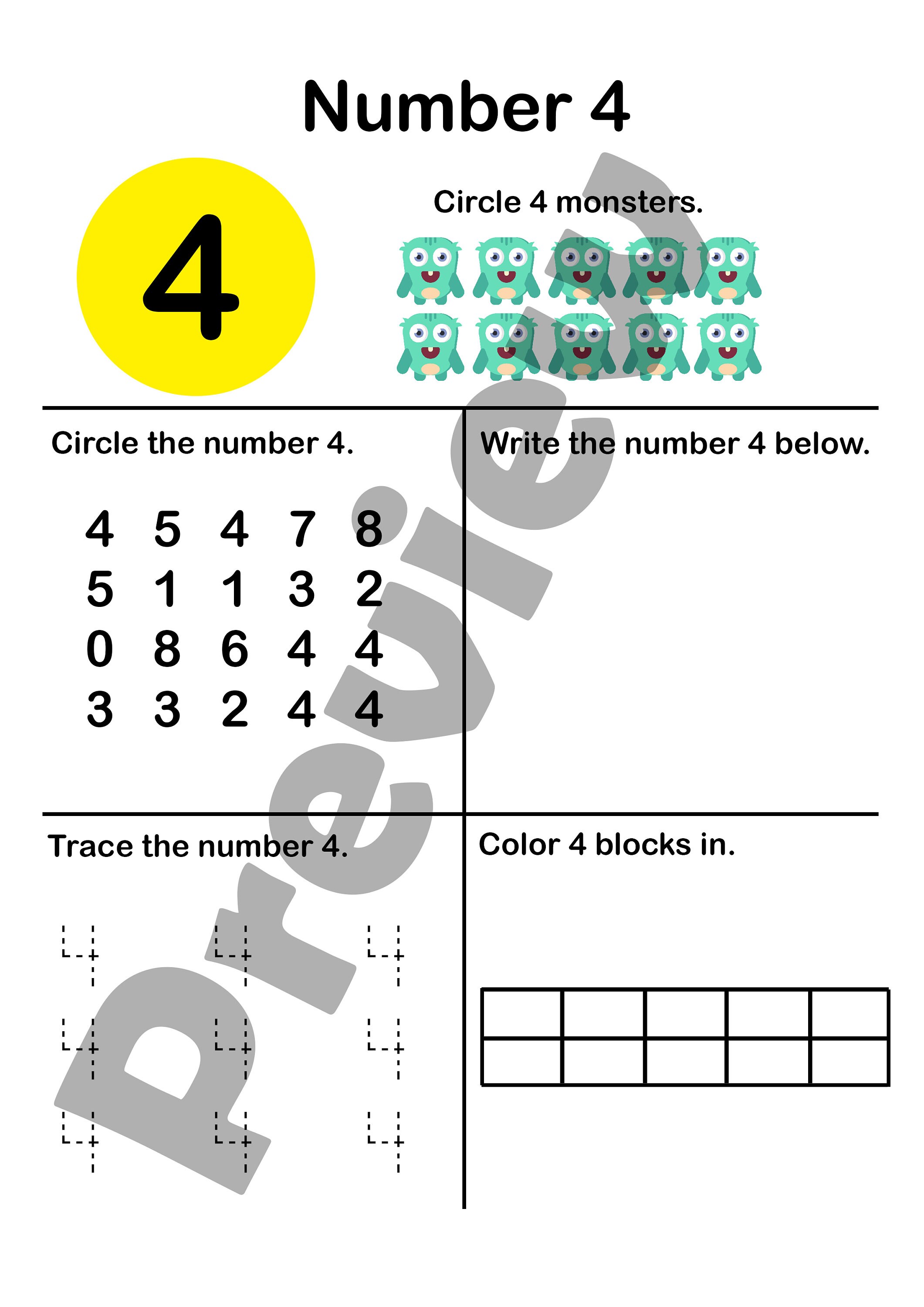 Math Activities for Kindergarten - Monster Mathematics - Math ...