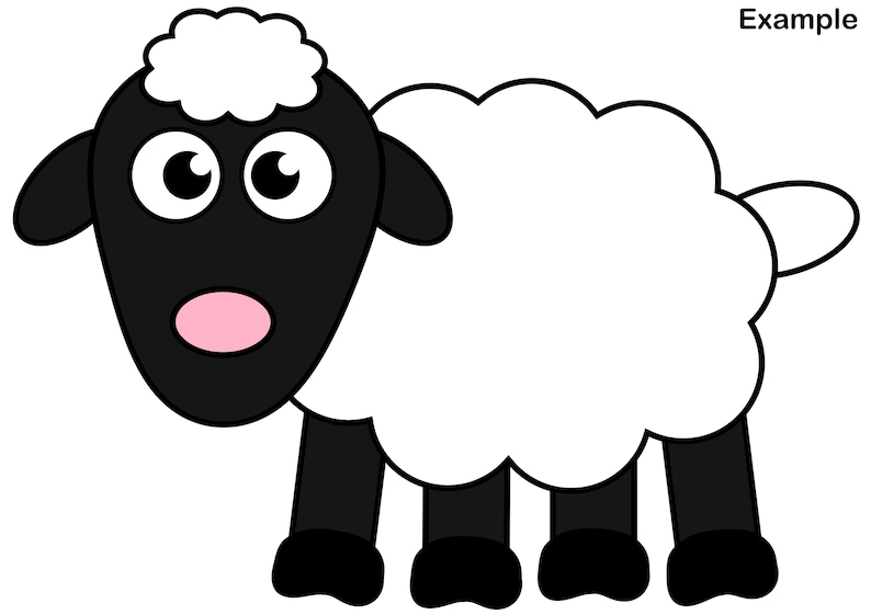 Sheep Craft, Farm Craft, Farm Animals, Montessori, Beginning Scissors ...