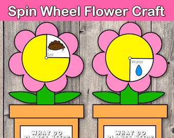 What a Flower Needs to Grow, Preschool Curriculum, Learning about Plants, Flower Craft, Spring activity, Homeschool printables, educational