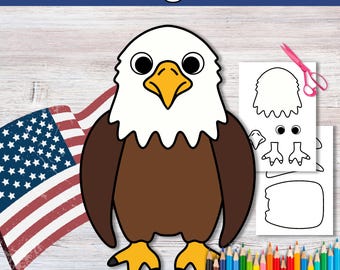 Eagle Craft | Wild Animals Activity | Memorial Day Bulletin Board | American