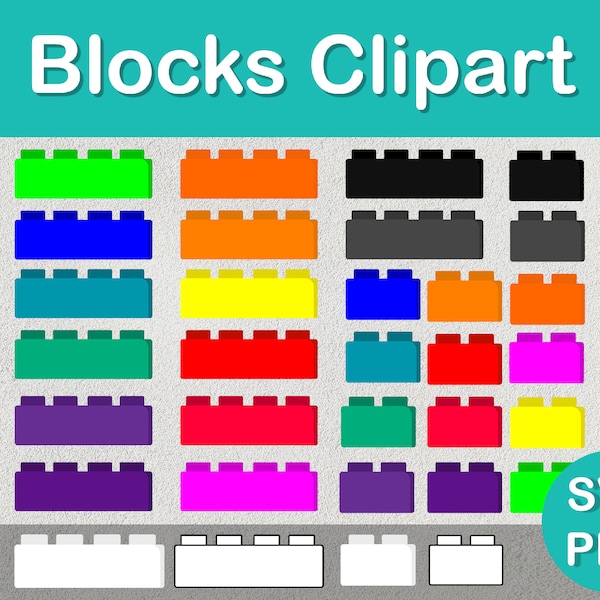Building Blocks Clipart SVG & PNG Bricks Clip art Vector Clip art