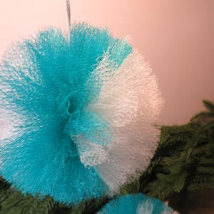 Reusable Nylon Net Dish Scrubby Set of 3: Non-Scratch Kitchen and Bath Nylon Poof. Eco-Friendly sponge; Pot and pan Scrubbier.