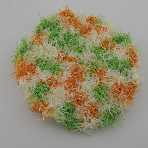 Eco-Friendly Handmade Double-Sided Scrubber– Perfect for Cleaning & Gifting! Crocheted Dish Scrubby, pot scrubber, washable dish sponge;