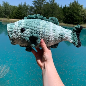 Amigurumi Bass, Amigurumi Plushie, Amigurumi Fish, Bass Plushie, Fisherman Gift, Birthday Gift, Amigurumi Animals, Crochet Bass, CrochetFish