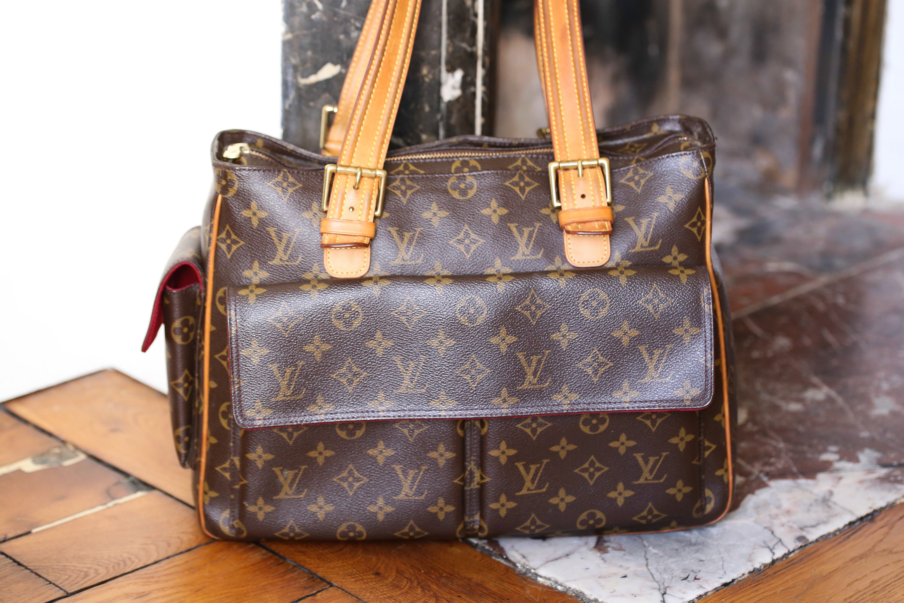 Louis Vuitton Brown, Pattern Print Monogram Multipli-Cite