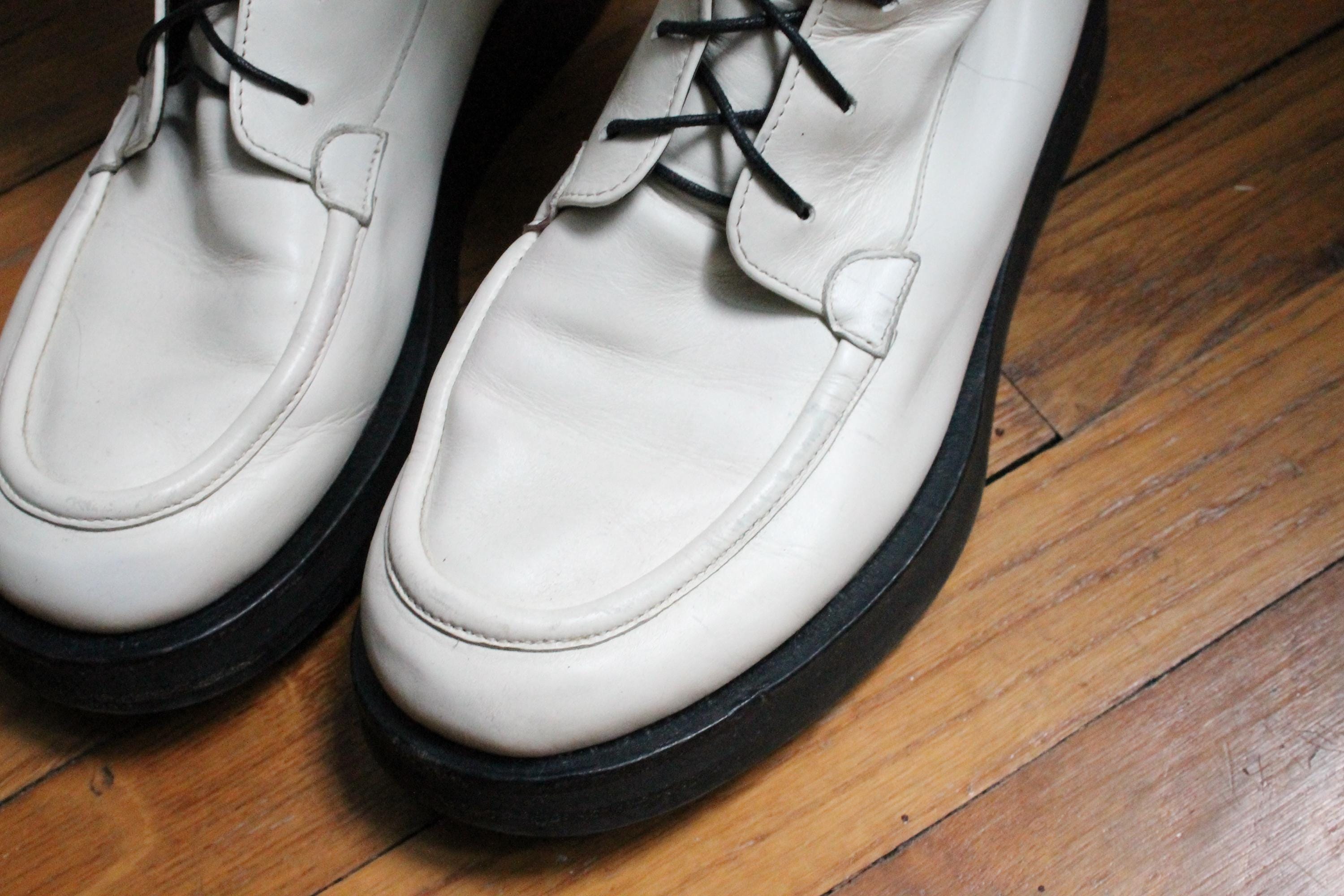 Bottes The Row Modèle Patty En Cuir Blanc - Taille 37 - Occasion