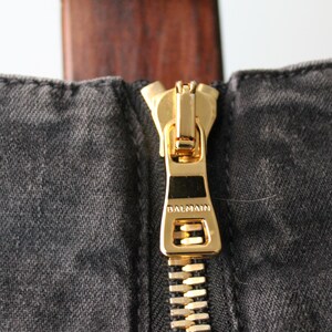 Balmain denim rok, nieuw met prijskaartjes, maat 38 afbeelding 9