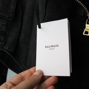Balmain denim rok, nieuw met prijskaartjes, maat 38 afbeelding 13