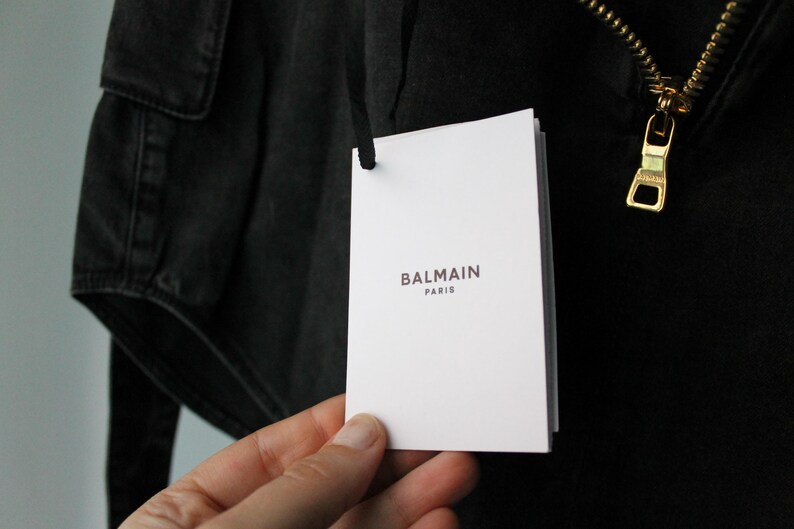 Balmain denim rok, nieuw met prijskaartjes, maat 38 afbeelding 13