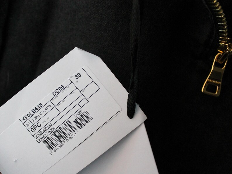 Balmain denim rok, nieuw met prijskaartjes, maat 38 afbeelding 12