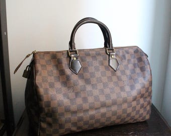 Louis Vuitton Speedy-Handtasche aus braunem Damier-Canvas