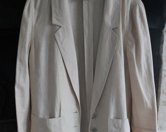 Chanel beige linen jacket size 36/38