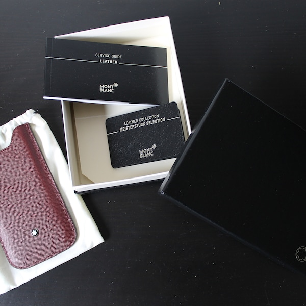 Montblanc leather protective pouch Iphone 4/5