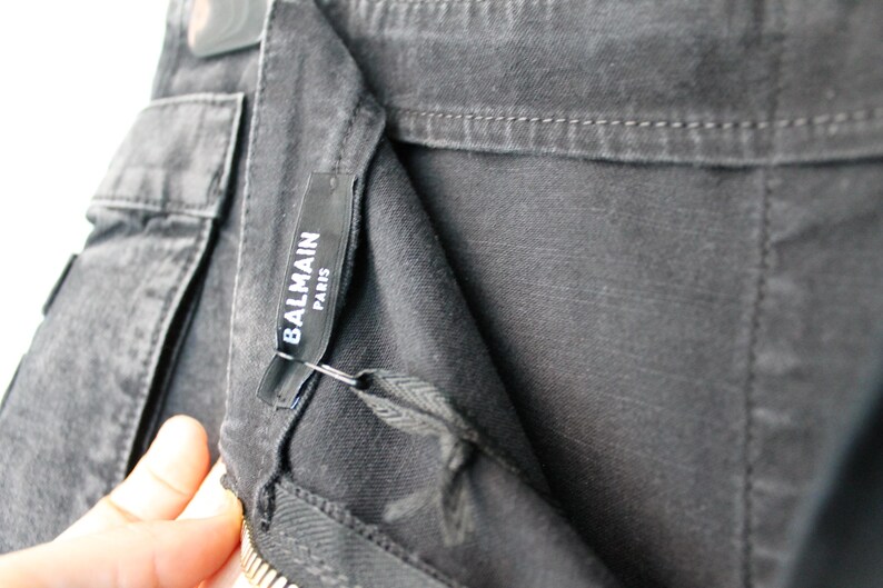 Balmain denim rok, nieuw met prijskaartjes, maat 38 afbeelding 11