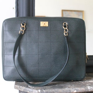 SAC FEUTRE GRIS CUIR COCO MON AMOUR noir