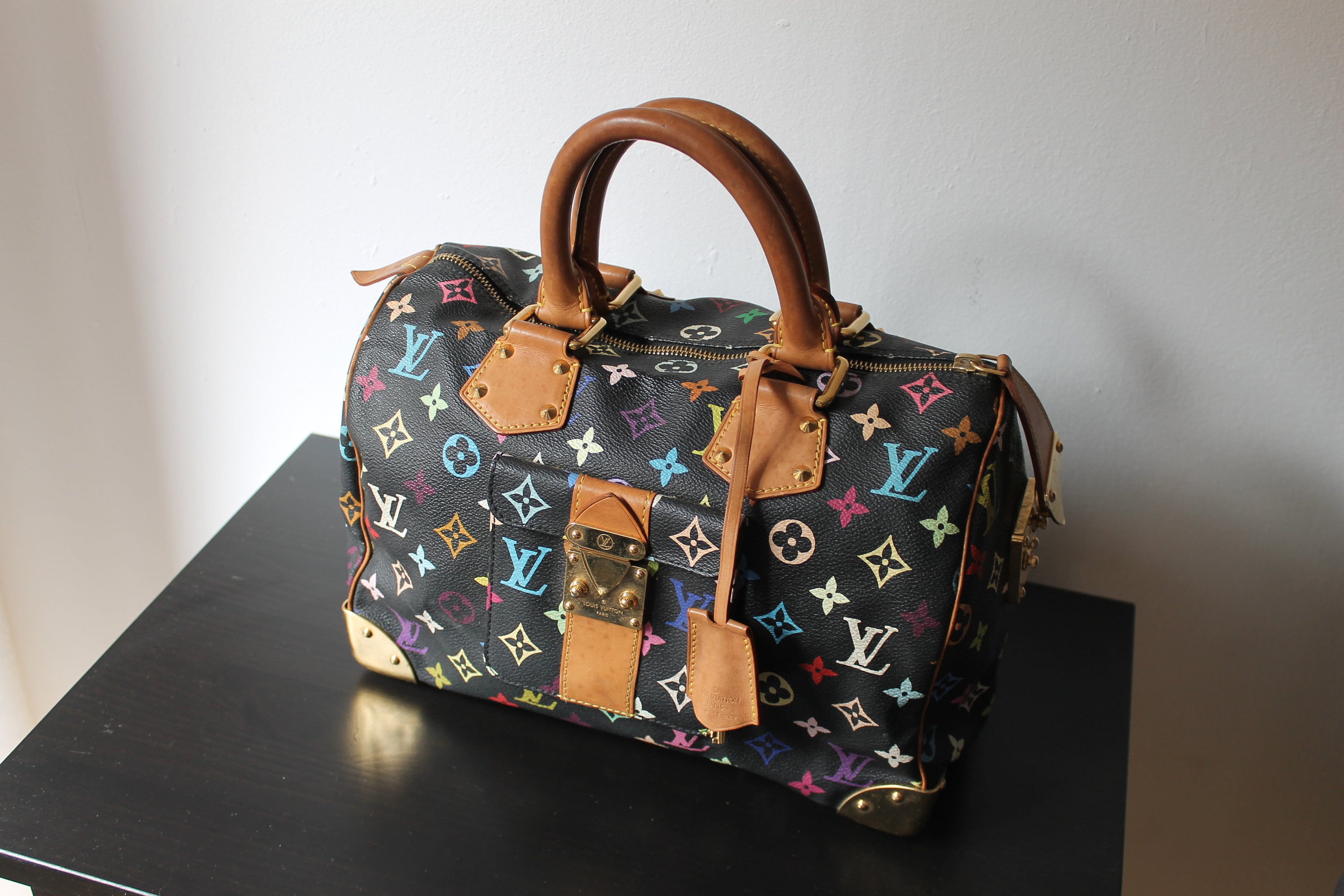 Sac à Main Louis Vuitton X Takashi Murakami Speedy 30 Noir