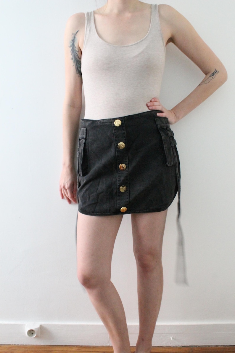 Balmain denim rok, nieuw met prijskaartjes, maat 38 afbeelding 1