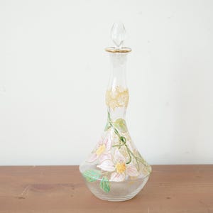 Legras (Late 19th century) - Enamelled glass liqueur carafe