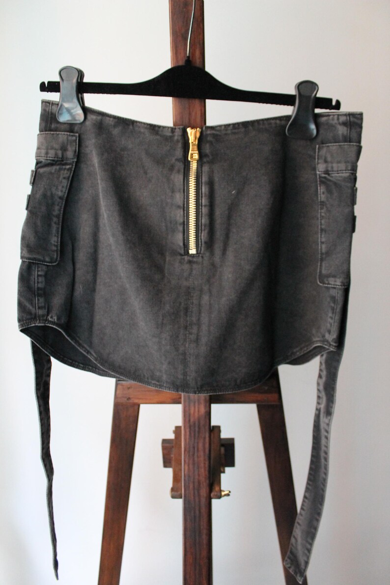 Balmain denim rok, nieuw met prijskaartjes, maat 38 afbeelding 8