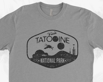 Besuchen Sie Tatooine Star Wars Shirt | Star Wars T-Shirt | Herren Disney-Shirt | Disney World T-Shirt | Disneyland T-shirt