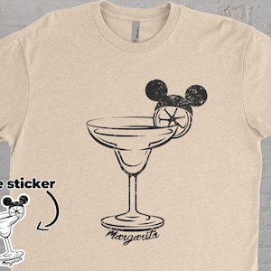 Camiseta de Mickey Disney con margaritas / Camiseta de Disneyworld / Camiseta bebiendo en Disney / Camiseta divertida de Disney / Camiseta bebiendo alrededor del mundo