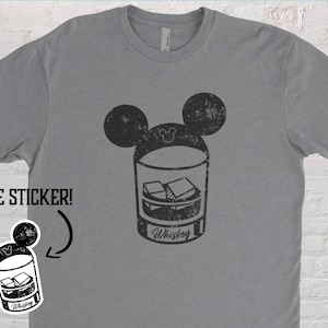 Whiskey Mickey Disney Shirt | Mens Disneyworld Shirt | Mens Disney Shirt | Funny Disney Shirt | Drinking At Disney Shirt