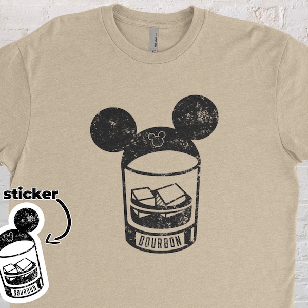 Bourbon Mickey Disney Shirt | Drinking Around The World Shirt | Disneyworld Shirt | Man Disney Shirt | Drinking At Disney Shirt