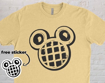 Camiseta de Mickey Mouse con waffles / Camiseta de snacks Disney / Camiseta de Disneyworld / Comida Disney / Camiseta divertida de Disney