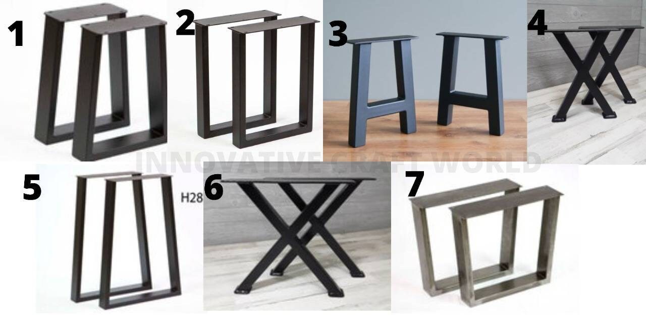 Steel Table Legs Epoxy Table Legs Steel Table Base Metal Etsy
