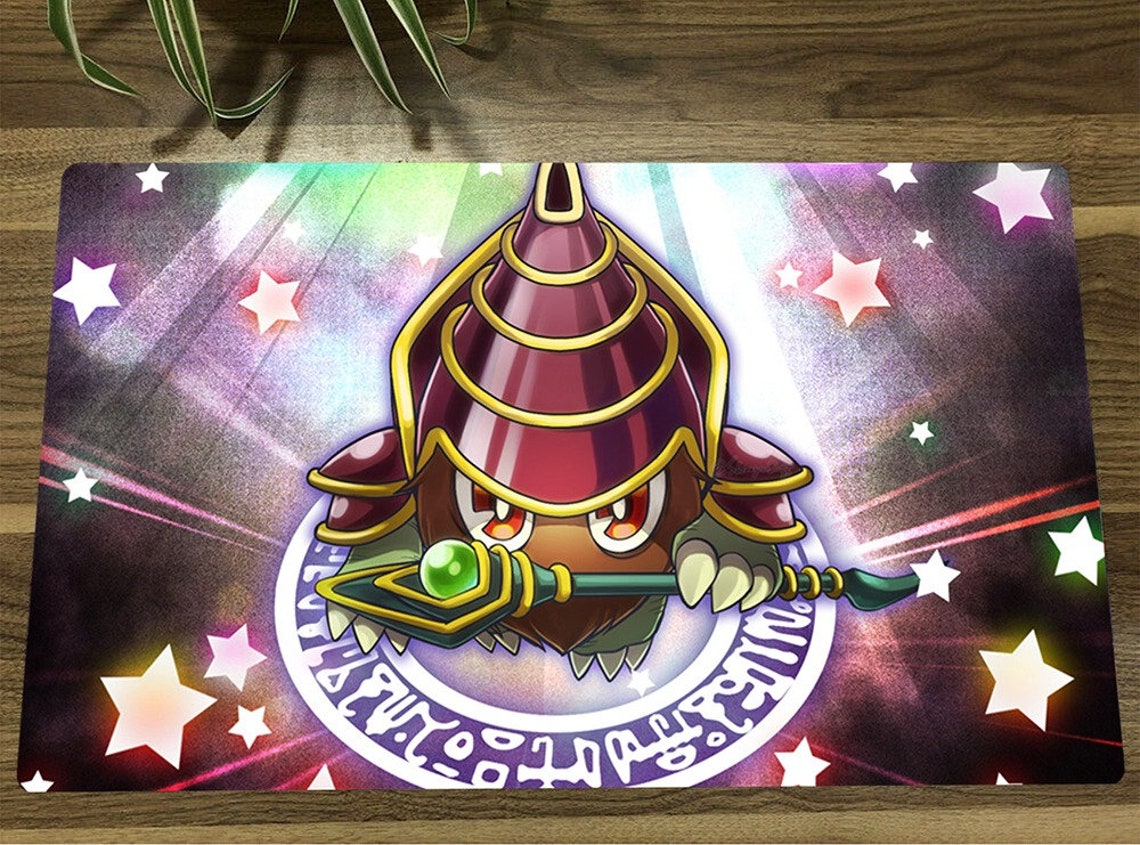 Yugioh Playmat kuriboh the Dark Magician Etsy