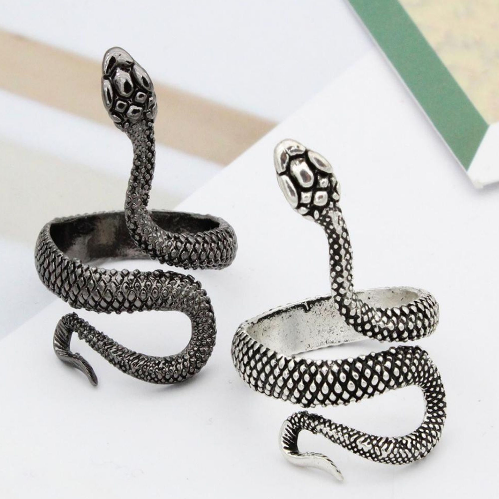 925 Snake Ring - Etsy Canada