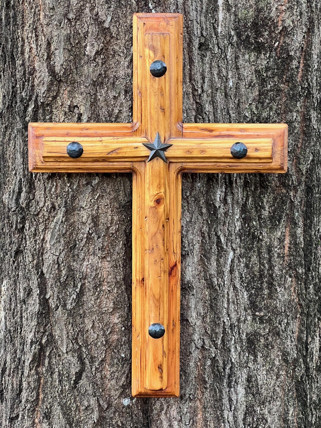 Rustic Cross Wall Decor 24 Large Wooden Cross Wall Art With Etsy