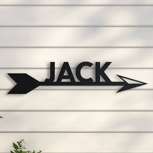 Custom Metal Name Sign, Personalized Home Decor