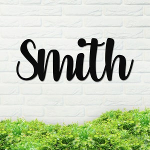 Metal Name Sign, Custom Metal Sign, Metal Name Sign, Custom Name Sign, Family Name Sign, Metal Family Sign, Personalized Sign, Home Decor