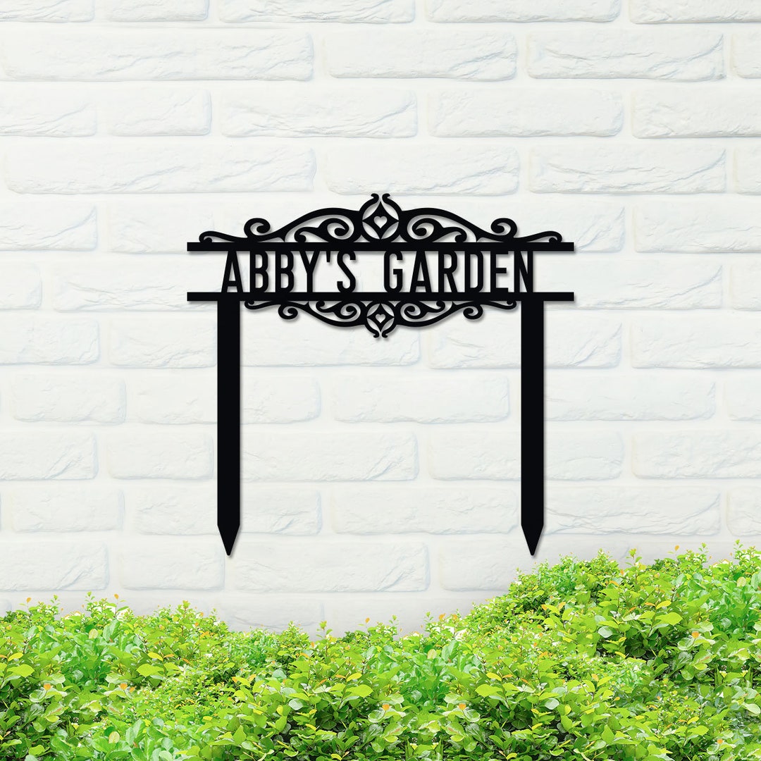 Personalized Metal Yard Sign, Metal Lawn Plaque, Yard Sign, Garden