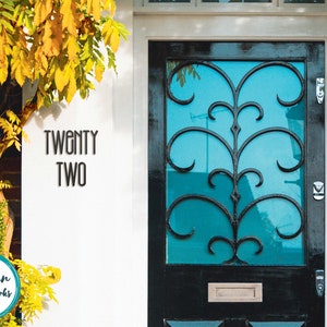 Modern House Numbers, HDPE Numbers, Long Lasting, Number Sign, Address Numbers, HDPE Address Numbers, Individual House Numbers