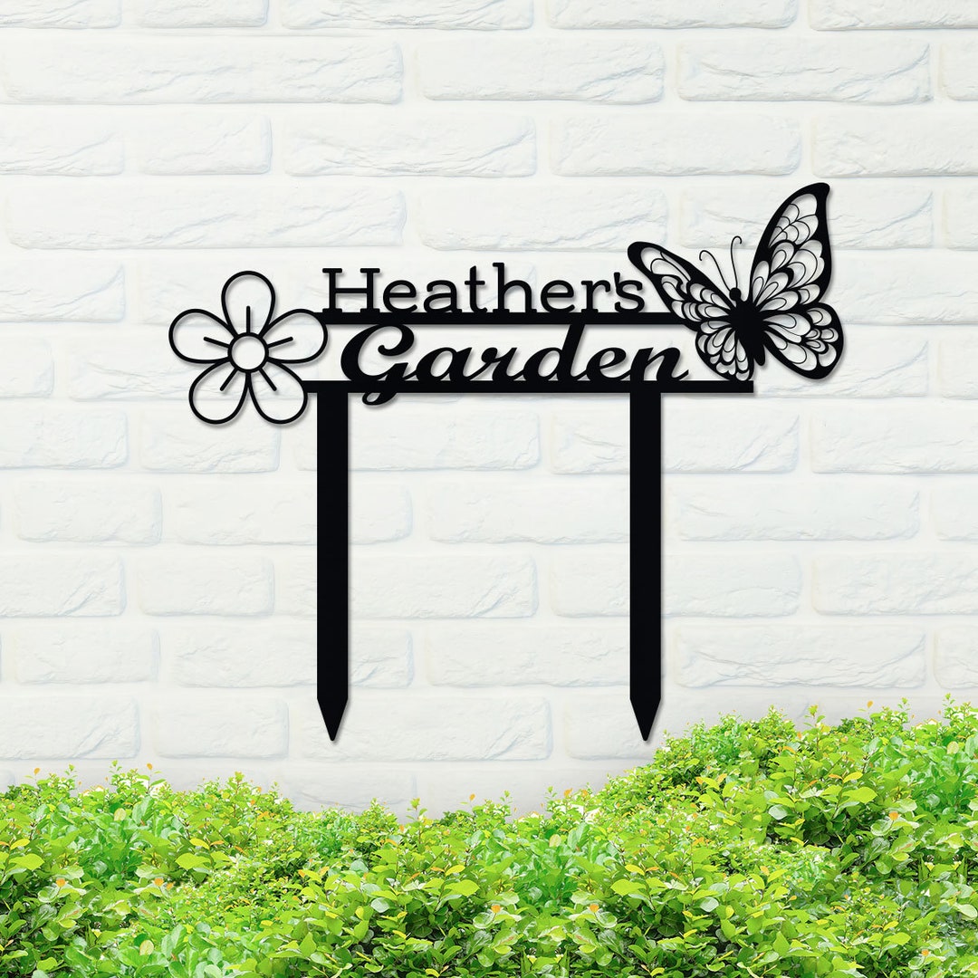 Personalized Metal Yard Sign, Metal Lawn Plaque, Yard Sign, Garden