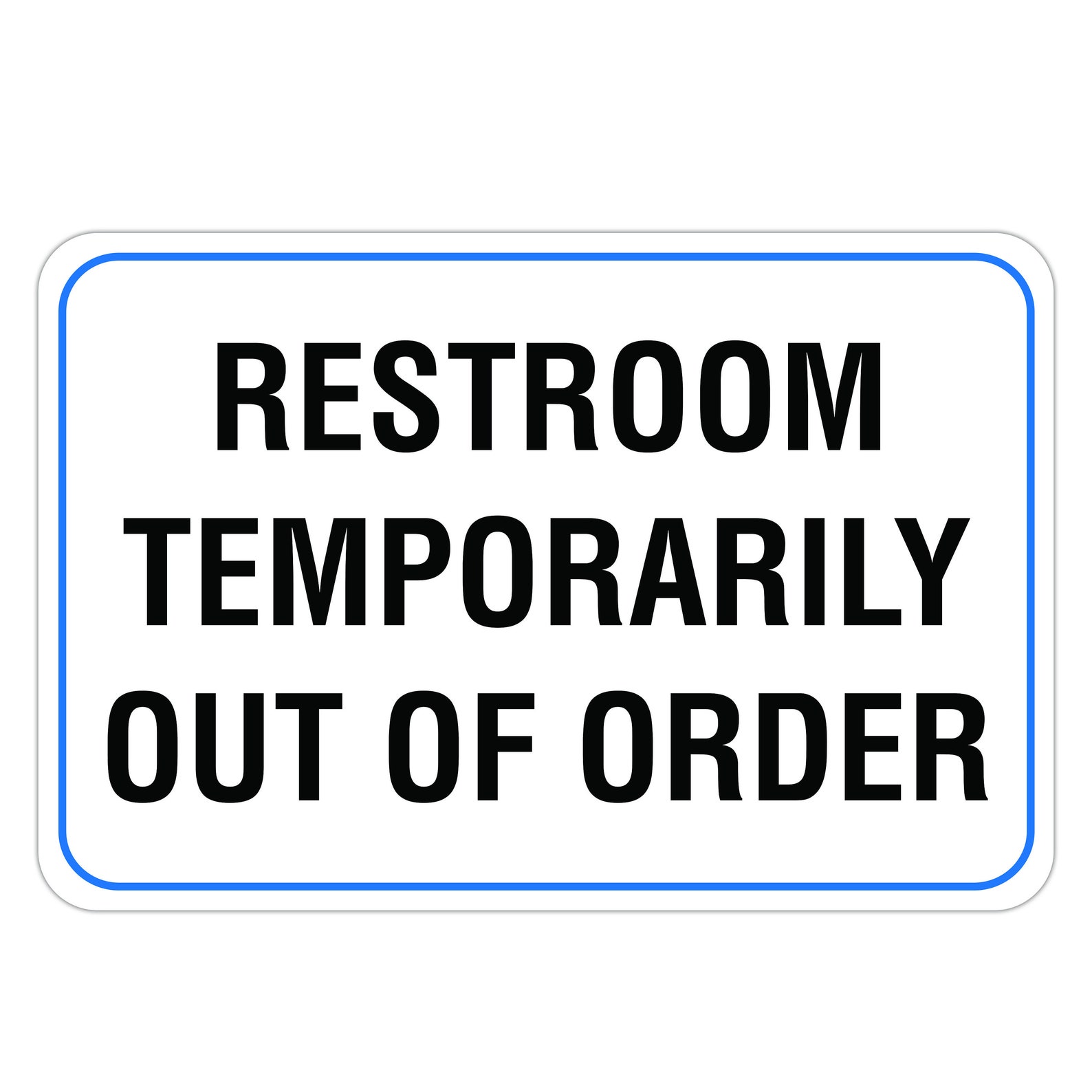 Restroom Temporarily Out of Order Aluminum Sign Bathroom - Etsy