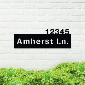 Metal Address Sign, Custom Address Sign, Metal Sign, Address Sign, Address Numbers, Personal Address Sign, Custom Metal Address Sign