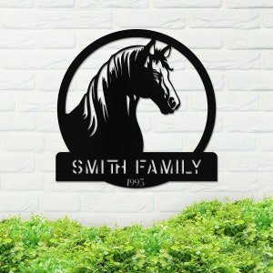 Metal Horse Lover Sign, Horse Lover Sign, Metal Horse Lover Sign, Home Decor Sign, Metal Front Door Sign, Housewarming Gift Idea