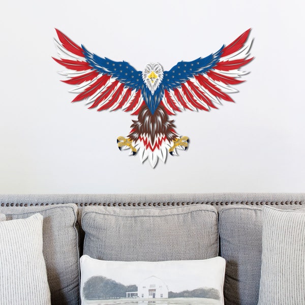 American Eagle Outdoor Wall Art - Etsy