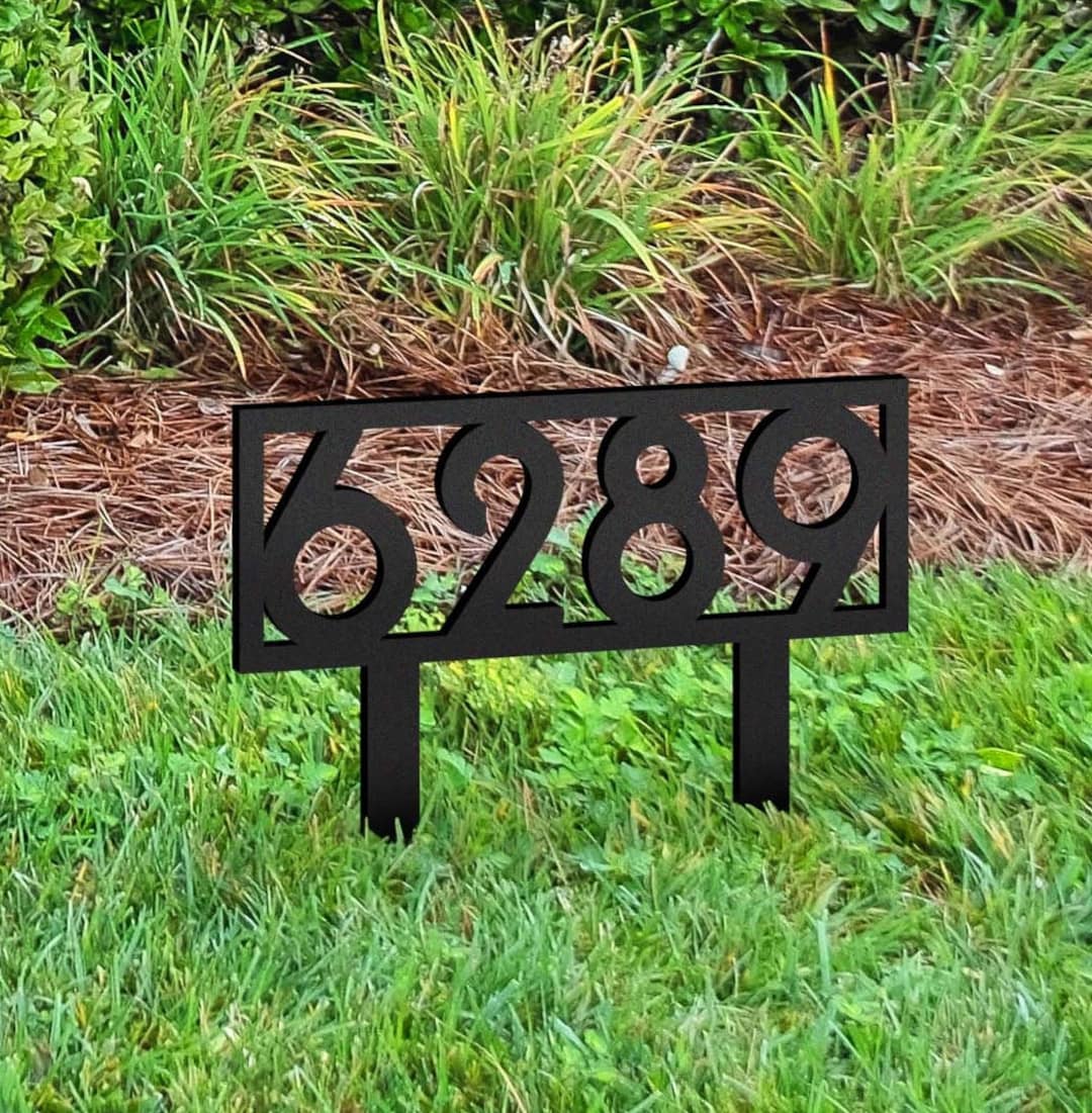 Personalized Metal Address Sign, Modern Address Sign, Realtor Gift Idea