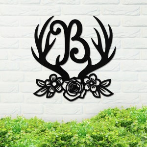 Metal Monogram Sign, Custom Metal Sign, Metal Name Sign, Initial Sign, Monogram Wall Decor, Metal Monogram Letters, Home Decor