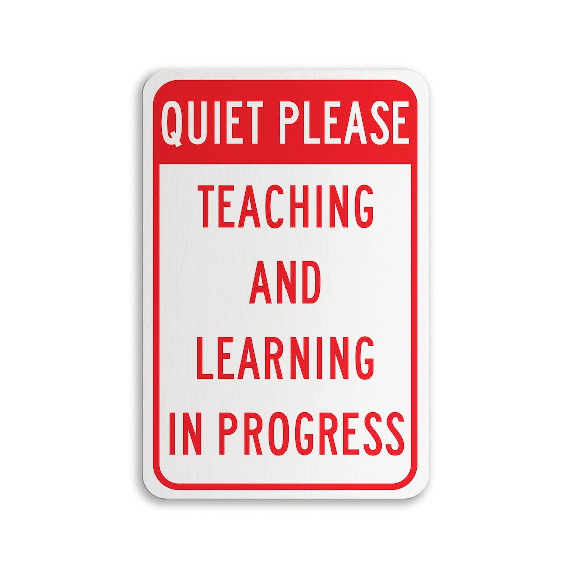 Quiet Please Teaching and Learning in Progress Sign School - Etsy