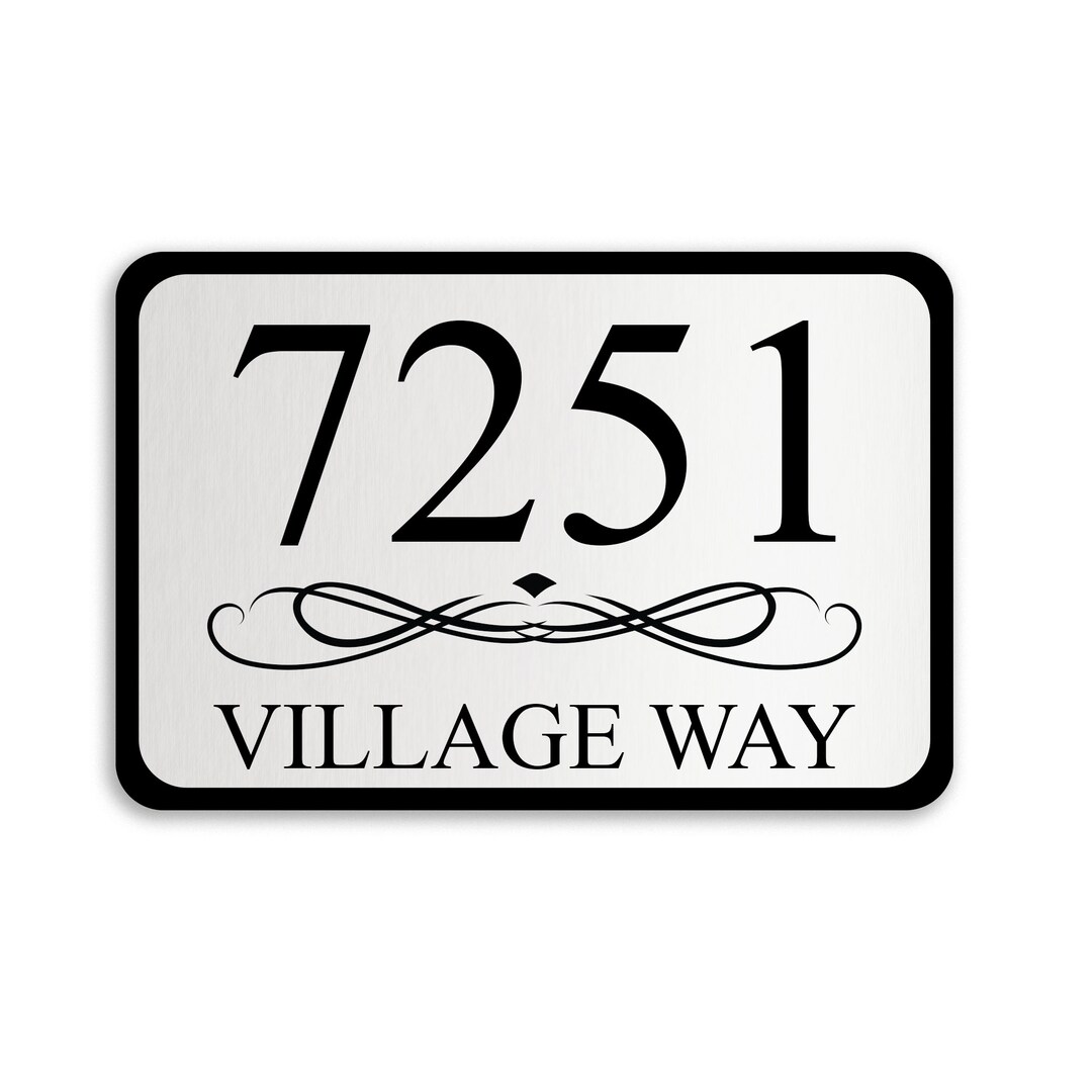 House Number Sign Etsy