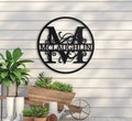 Metal Monogram Sign, Custom Metal Sign, Metal Name Sign, Initial Sign, Metal Monogram Letters, Home Decor, Metal Wall Art, Outdoor Sign